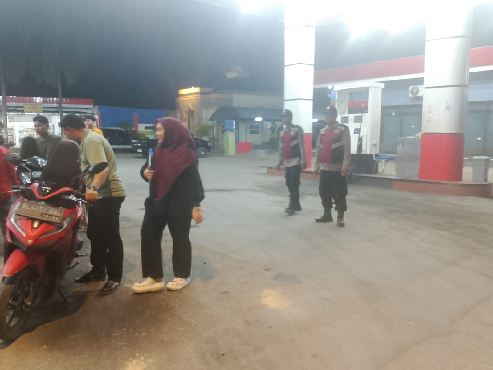 Patroli malam Polsek Manyak Payed perkuat pengawasan demi menjaga situasi kamtibmas kondusif