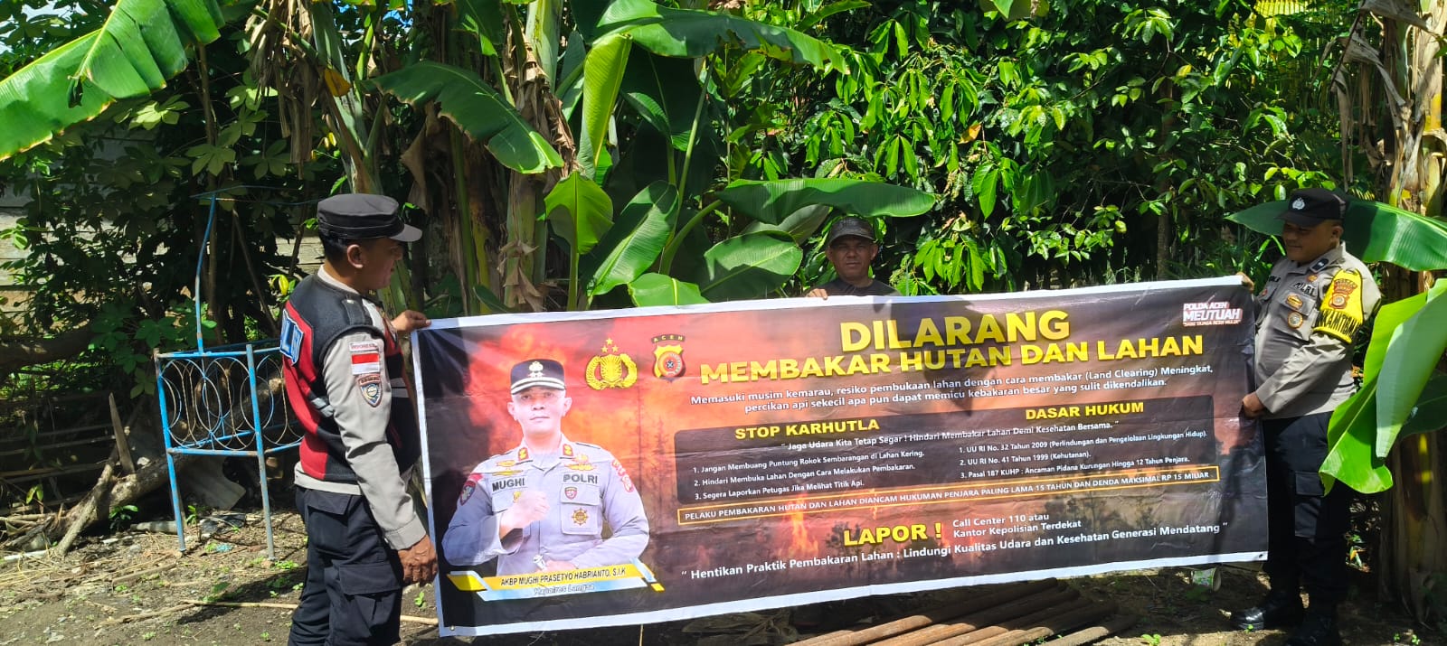 Polsek Rantau Selamat Intensifkan Patroli Karhutla untuk Cegah Kebakaran Hutan dan Lahan