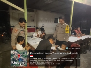 Patroli Dialogis Polsek Langsa Timur Tingkatkan Pengawasan Kamtibmas di Wilayah Hukum