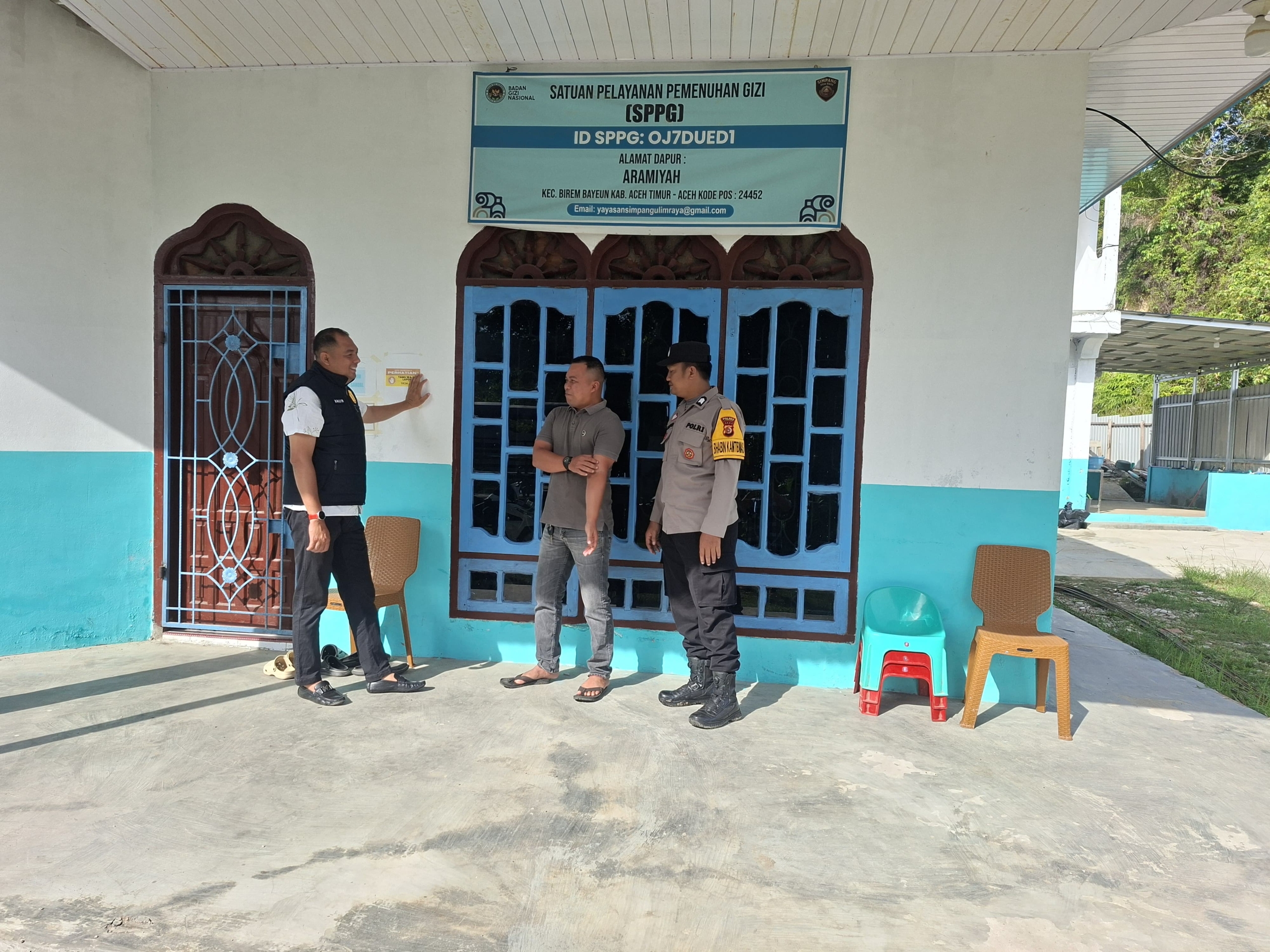 Polsek Birem Bayeun Lakukan Monitoring Dapur SPPG Selama Masa Libur Sekolah