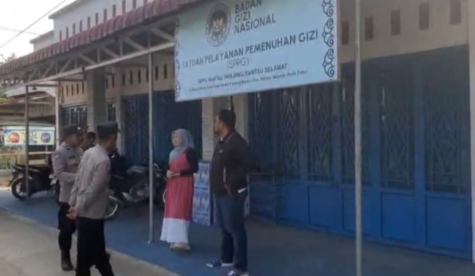 Polsek Rantau Selamat Laksanakan Pengawasan Dapur SPPG untuk Mendukung Program Makan Bergizi Gratis