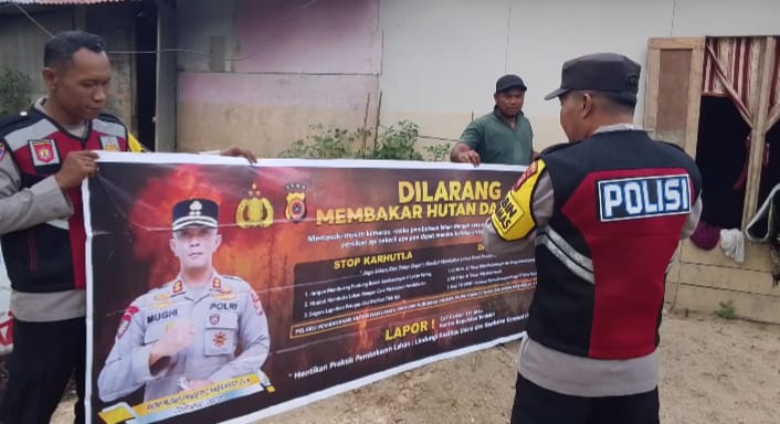 Polsek Rantau Selamat Intensifkan Patroli Karhutla untuk Mencegah Kebakaran Hutan dan Lahan