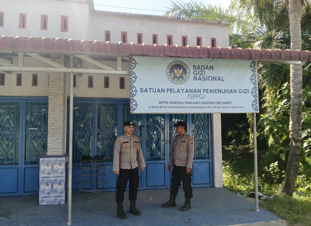 Polsek Rantau Selamat Lakukan Pengawasan Dapur MBG untuk Pastikan Standar Operasional Tetap Terjaga