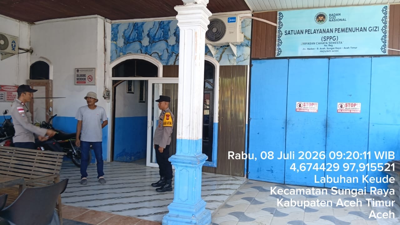 Polsek Sungai Raya Optimalkan Pengawasan Dapur MBG untuk Menjamin Kesiapan Pelayanan
