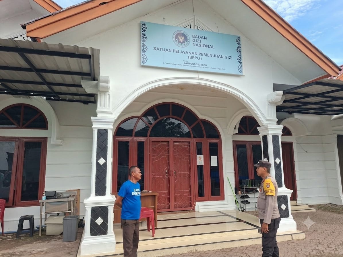 Sambang dapur SPPG, Polsek Langsa pastikan kesiapan operasional program makan bergizi gratis