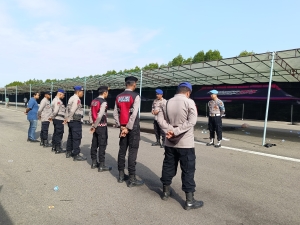 Polres Langsa Gelar Apel Kesiapan Pengamanan Drag Race Kapolres Cup