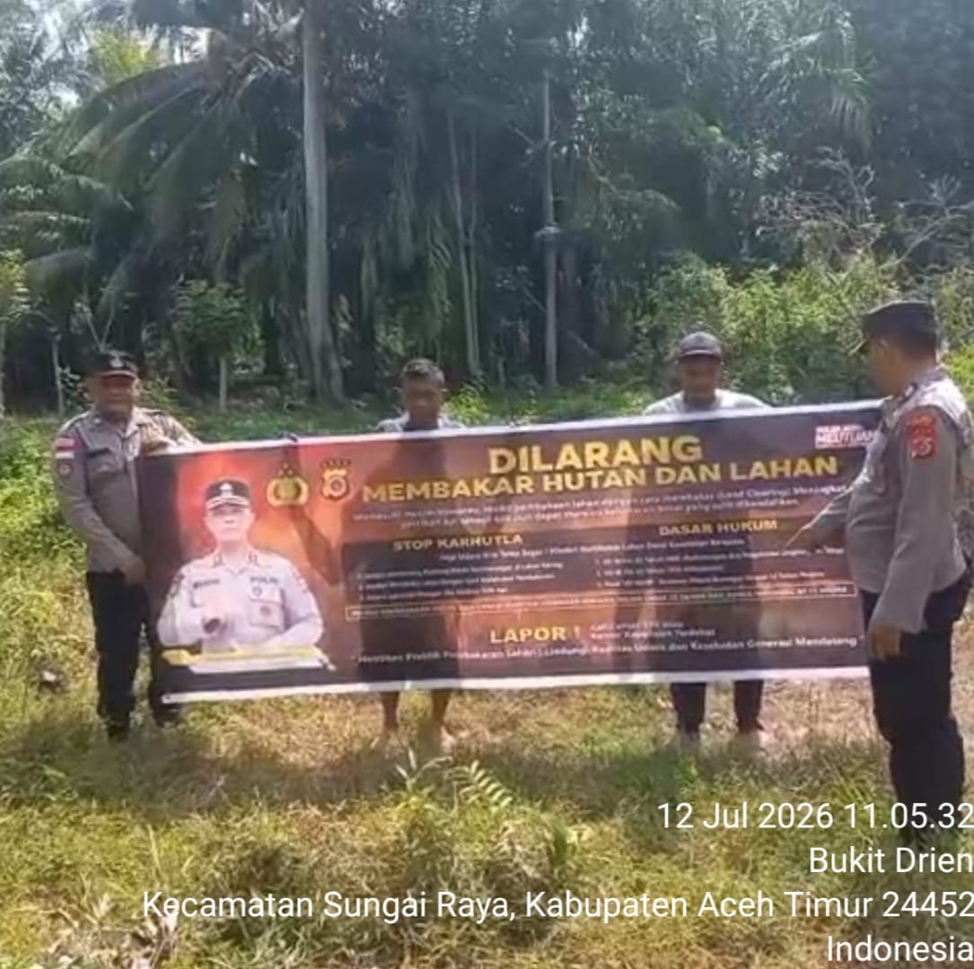 Polsek Sungai Raya Intensifkan Patroli Karhutla untuk Mencegah Kebakaran Hutan dan Lahan