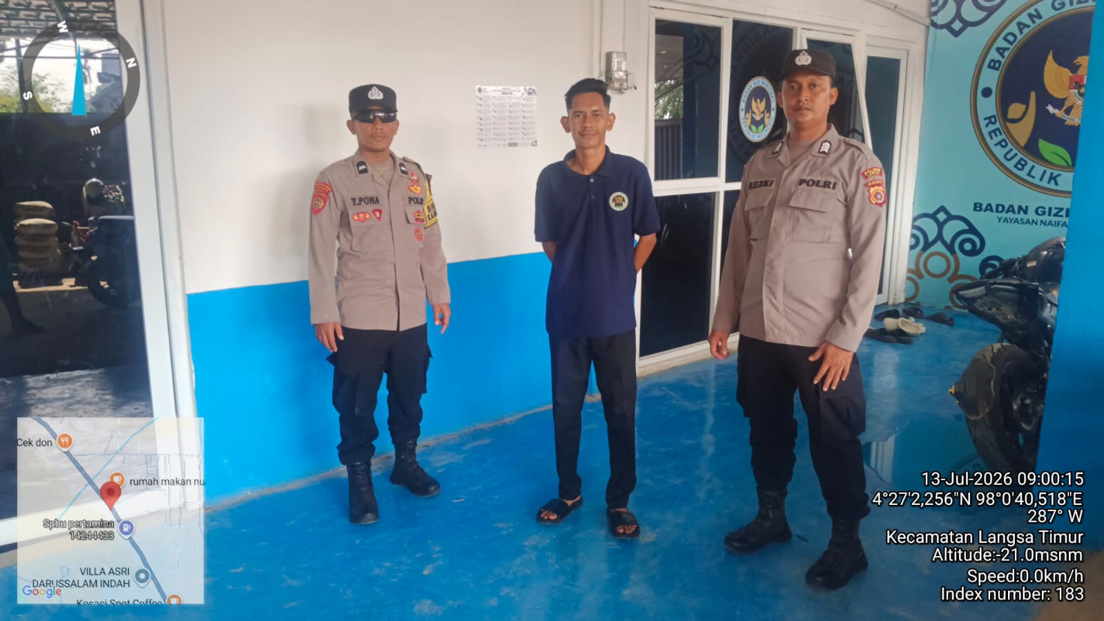 Polsek Langsa Timur Pastikan Operasional Dapur MBG Berjalan Sesuai Standar