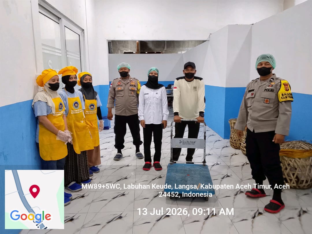 Polsek Sungai Raya Pastikan Operasional Dapur MBG Berjalan Sesuai Standar