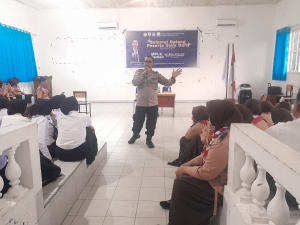 Polisi Saweu Sikula Warnai MPLS di SMA Unggul Cut Nyak Dhien, Tanamkan Karakter Positif Sejak Dini