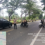 Polsek Langsa Timur Gelar Strong Point Pagi untuk Dukung Keamanan dan Kelancaran Lalu Lintas