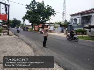 Polsek Langsa Barat Perkuat Protap 01 untuk Ciptakan Lalu Lintas Tertib dan Kondusif