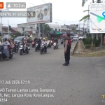 Strong Point pagi Sat Samapta Polres Langsa tingkatkan keamanan dan kelancaran lalu lintas