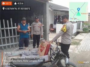 Polsek Langsa Barat Tingkatkan Patroli Harkamtibmas untuk Jaga Kondusivitas Wilayah