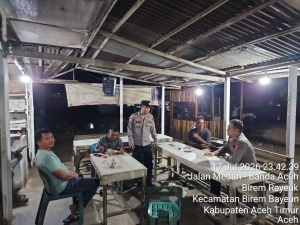 Polsek Birem Bayeun Intensifkan Patroli Malam untuk Menekan Potensi Gangguan Kamtibmas