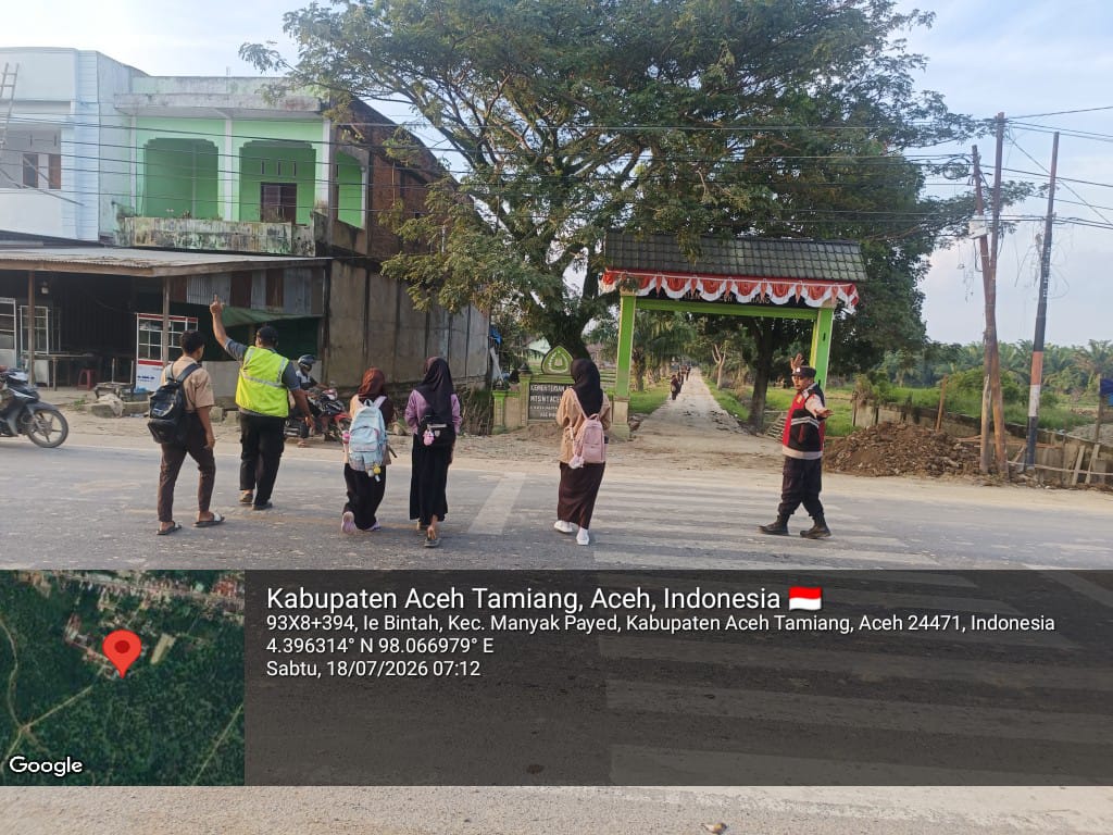 Polsek Manyak Payed Laksanakan Protap 01 di Kawasan Sekolah untuk Dukung Keselamatan Pelajar