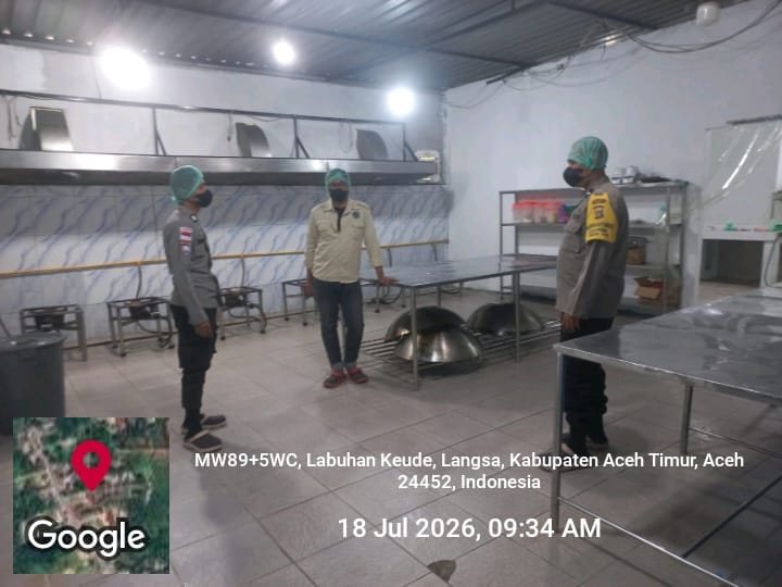 Polsek Sungai Raya Laksanakan Pengawasan Dapur MBG untuk Dukung Program Makan Bergizi Gratis