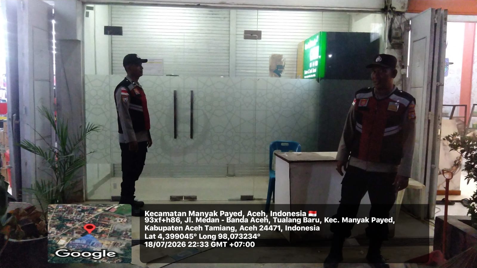 Polsek Manyak Payed Intensifkan Patroli Malam Demi Menjaga Stabilitas Kamtibmas
