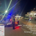 Patroli Blue Light Sat Lantas Polres Langsa Jaga Kelancaran Arus Lalu Lintas Malam Hari
