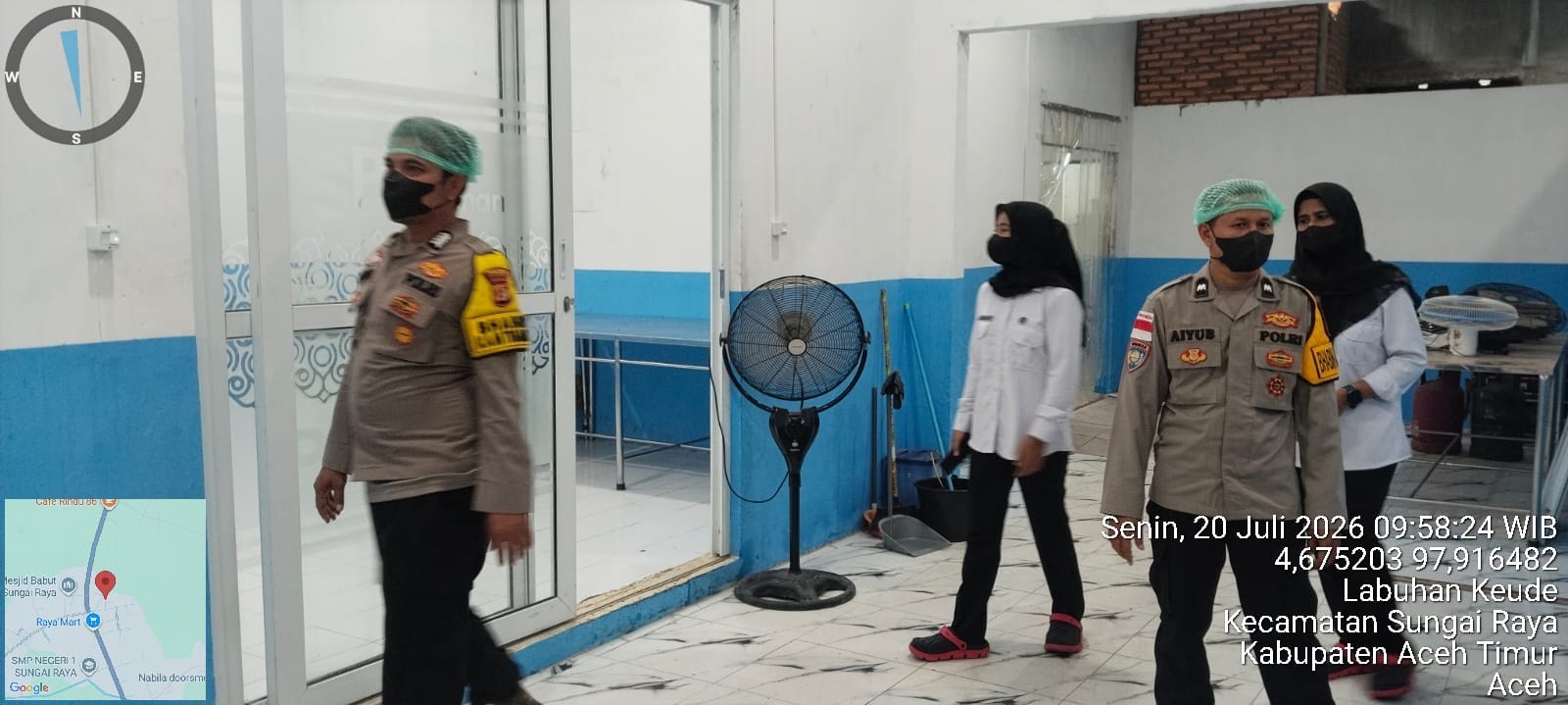 Polsek Sungai Raya Pastikan Operasional Dapur MBG Berjalan Sesuai Standar