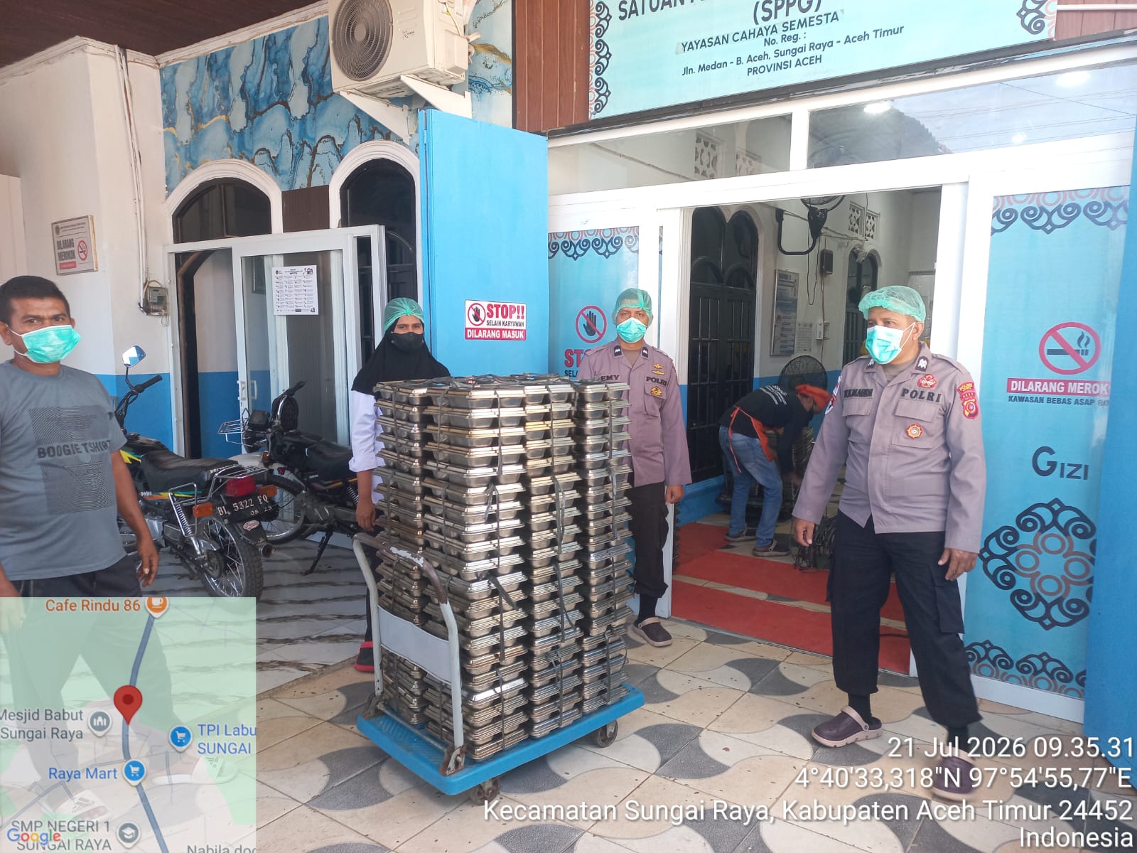 Polsek Sungai Raya Perkuat Pengawasan Dapur MBG untuk Menjamin Kualitas dan Keamanan Pangan