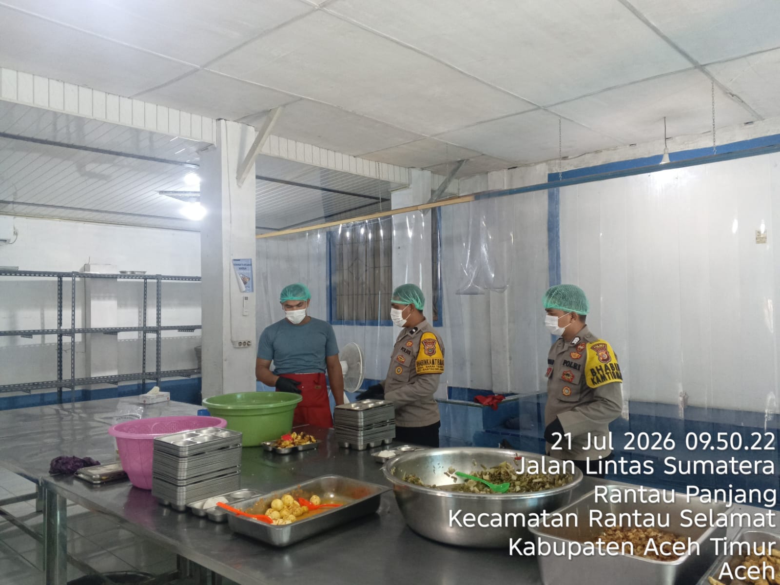 Polsek Rantau Selamat Pastikan Dapur MBG Berjalan Optimal Melalui Pengawasan Rutin