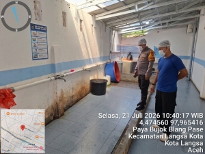 Polsek Langsa Pastikan Standar Dapur MBG Terjaga Melalui Pengawasan Berkala