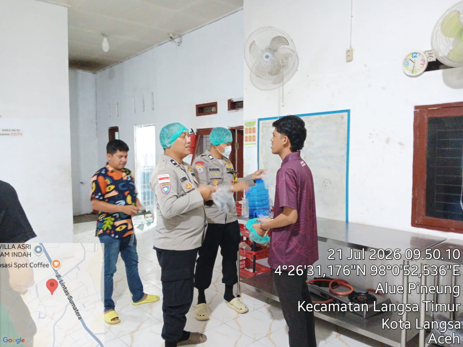 Polsek Langsa Timur Perkuat Pengawasan Dapur MBG untuk Menjamin Keamanan dan Kualitas Pangan