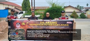 Polsek Manyak Payed Tingkatkan Patroli Karhutla untuk Cegah Kebakaran Hutan dan Lahan