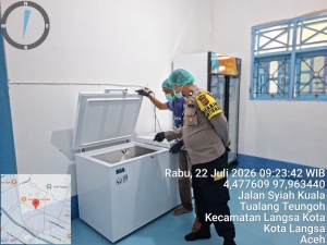 Polsek Langsa Pastikan Standar Dapur MBG Terjaga Melalui Sambang SPPG