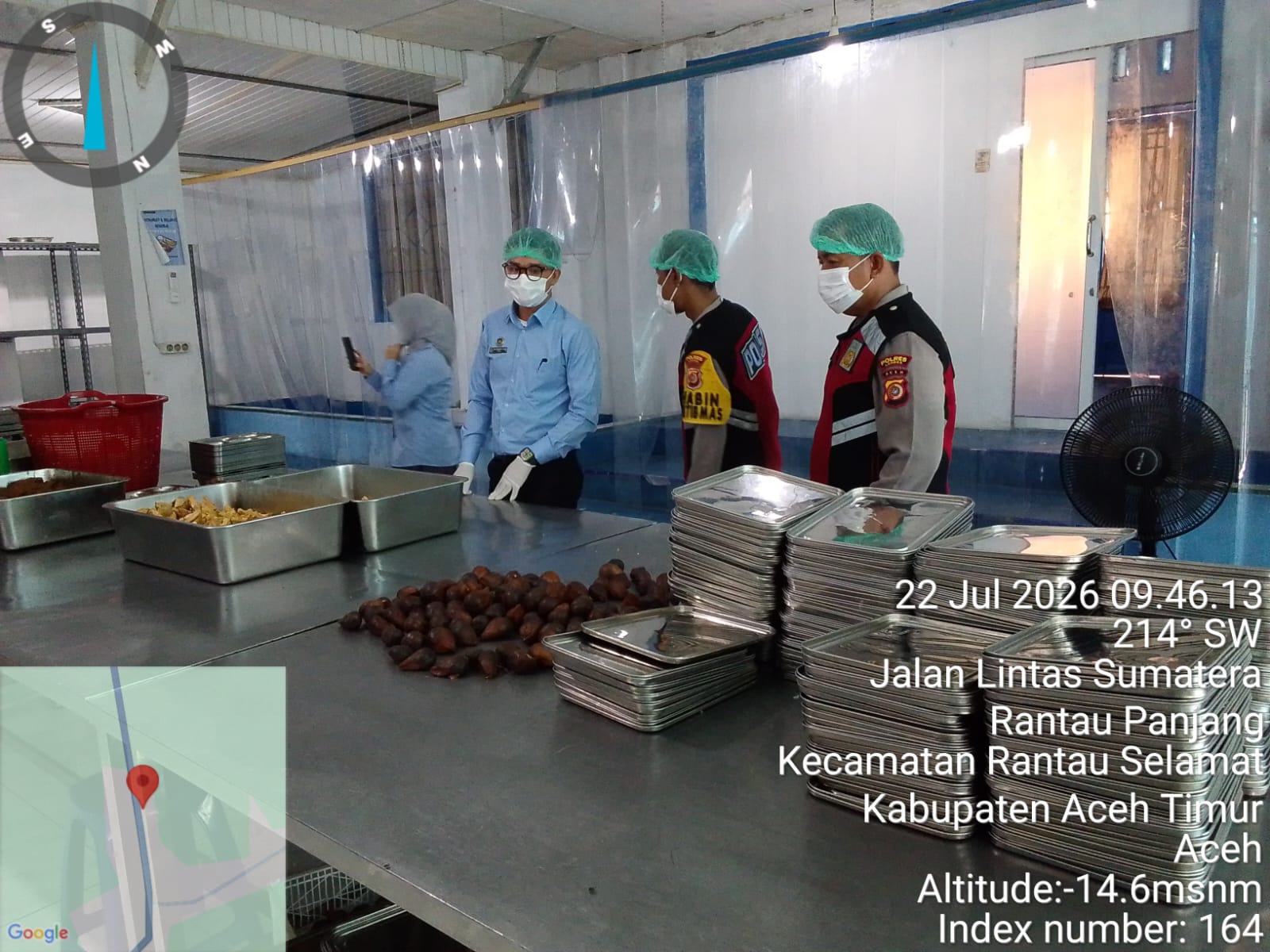 Polsek Rantau Selamat Pastikan Operasional Dapur MBG Berjalan Sesuai Standar