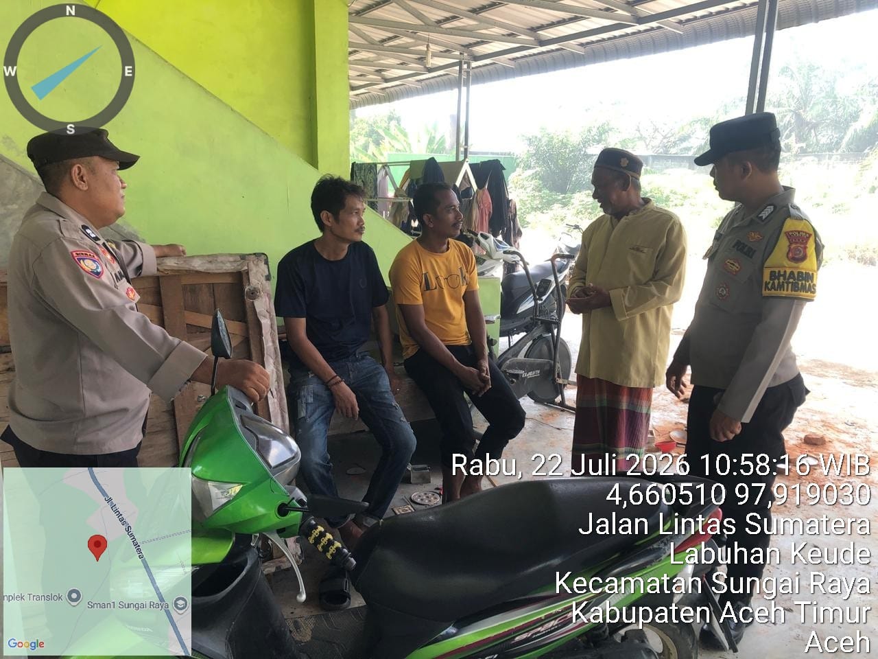 Patroli Dialogis Polsek Sungai Raya Perkuat Stabilitas Keamanan di Tengah Aktivitas Masyarakat