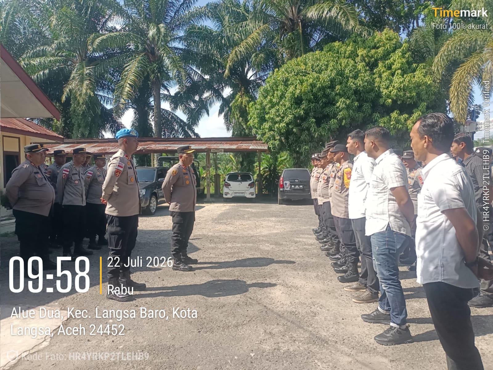Wakapolres Langsa Laksanakan Gaktibplin di Polsek Langsa Barat Perkuat Disiplin Personel