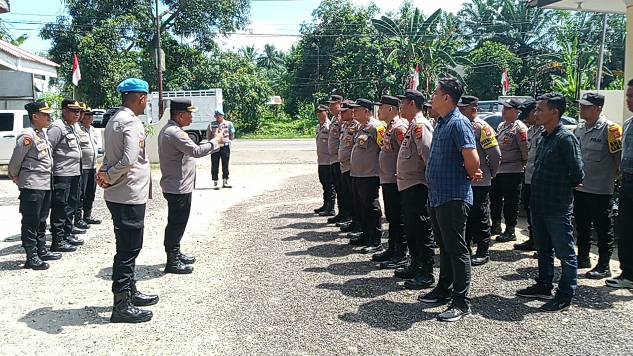 Wakapolres Langsa Laksanakan Gaktibplin di Polsek Rantau Selamat Perkuat Disiplin Personel