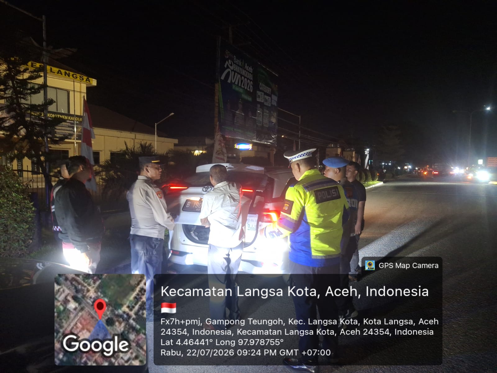 Polres Langsa Gelar KRYD Malam Hari untuk Antisipasi Gangguan Kamtibmas