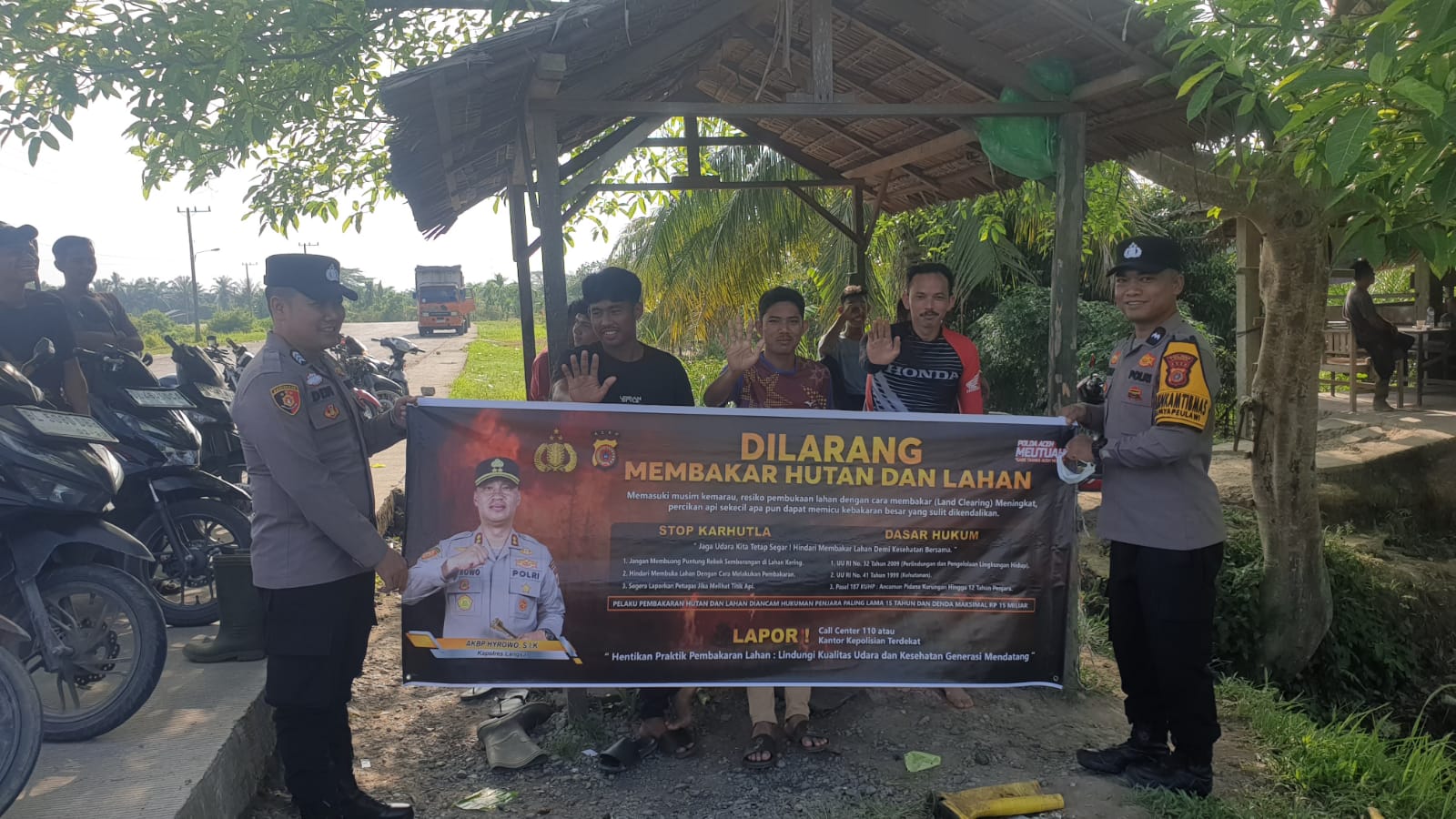 Patroli dan Sosialisasi Karhutla sebagai Upaya Mewujudkan Polri Presisi di Wilayah Hukum Polsek Birem Bayeun