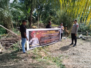 Polsek Sungai Raya Perkuat Patroli Karhutla untuk Cegah Kebakaran Hutan dan Lahan