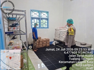 Kegiatan sambang dapur MBG di Polsek Langsa pastikan distribusi makanan bergizi berjalan optimal