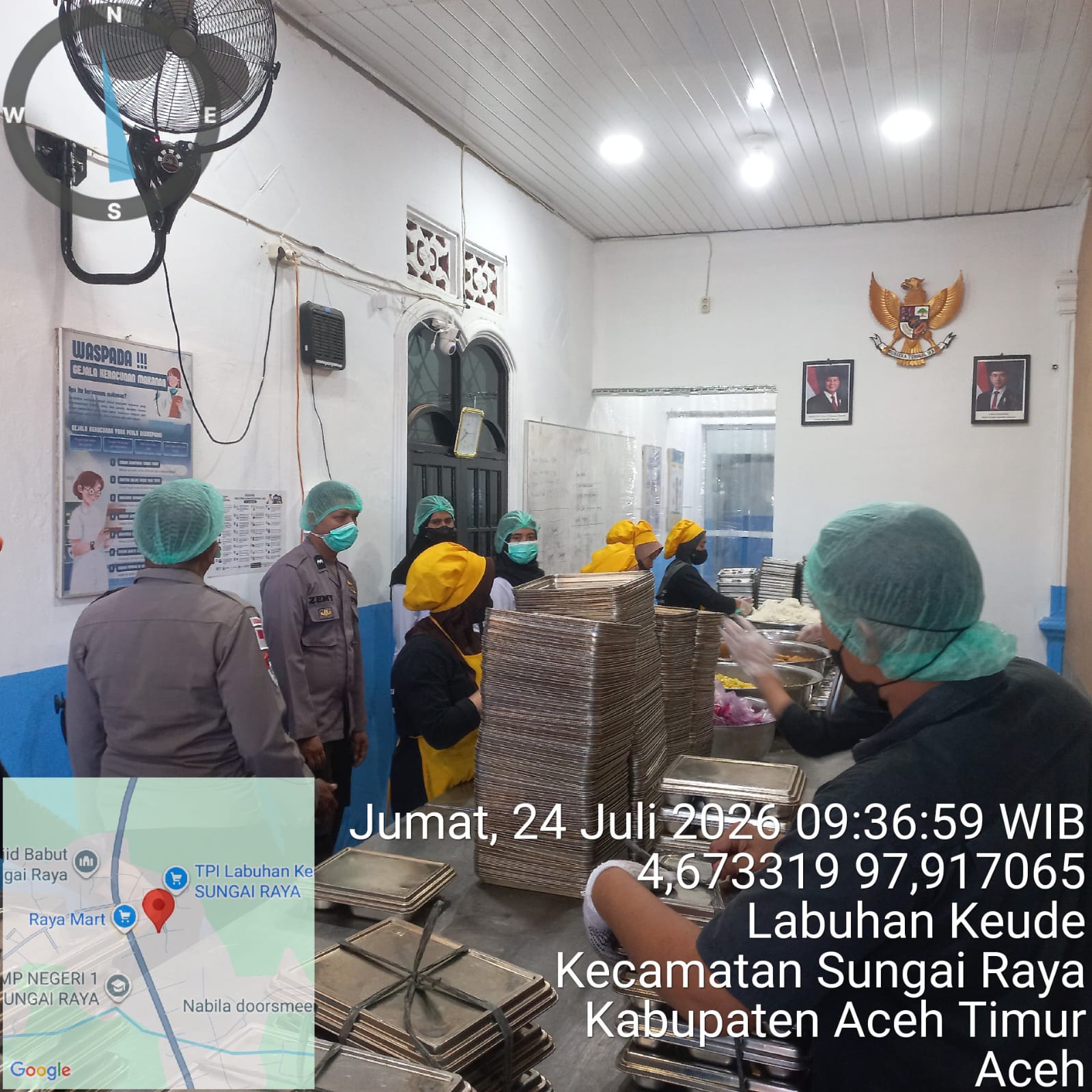 Polsek Sungai Raya Pastikan Dapur MBG Berjalan Sesuai Standar Melalui Sambang SPPG