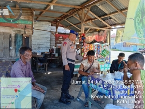 Patroli Dialogis Sat Polairud Polres Langsa Perkuat Keselamatan Nelayan di Perairan Kuala Langsa