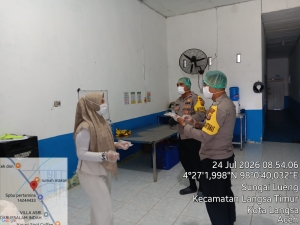 Polsek Langsa Timur Pastikan Dapur MBG Beroperasi Sesuai Standar