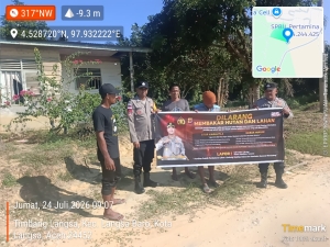 Polsek Langsa Barat Gencarkan Patroli Karhutla untuk Cegah Kebakaran Hutan dan Lahan