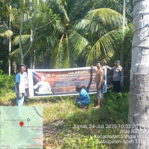 Polsek Sungai Raya Perkuat Patroli Karhutla untuk Cegah Kebakaran Hutan dan Lahan