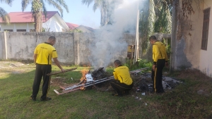 Kurve Mako Polsek Birem Bayeun Wujudkan Lingkungan Kerja Bersih dan Nyaman