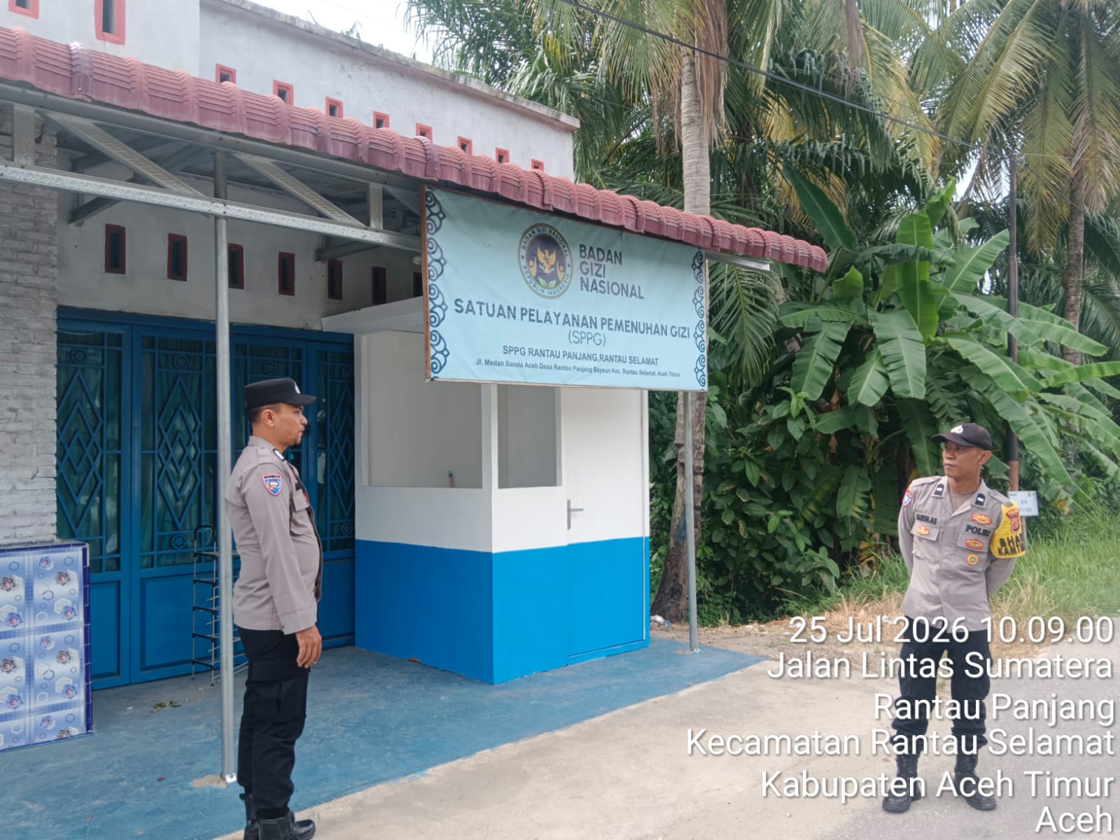 Polsek Rantau Selamat Pastikan Standar Dapur MBG Melalui Sambang dan Pengawasan Rutin