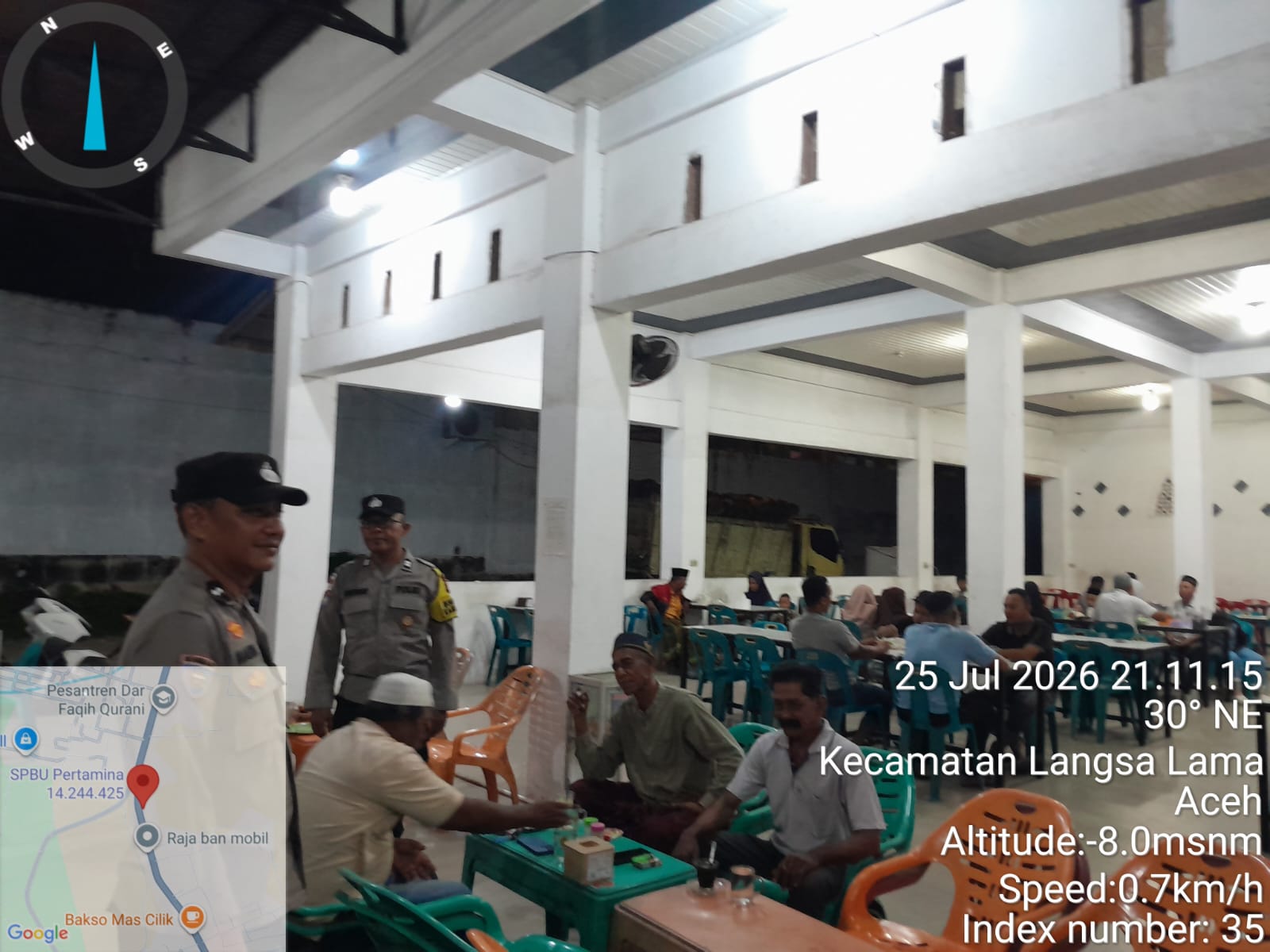 Polsek Langsa Barat Intensifkan Patroli Malam untuk Wujudkan Harkamtibmas yang Kondusif