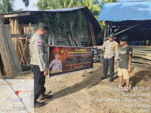 Polsek Langsa Timur Intensifkan Patroli Karhutla untuk Cegah Kebakaran Hutan dan Lahan