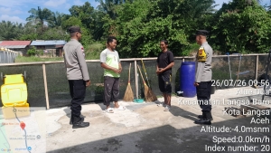 Polsek Langsa Barat Tingkatkan Patroli Harkamtibmas untuk Menjaga Stabilitas Keamanan Wilayah