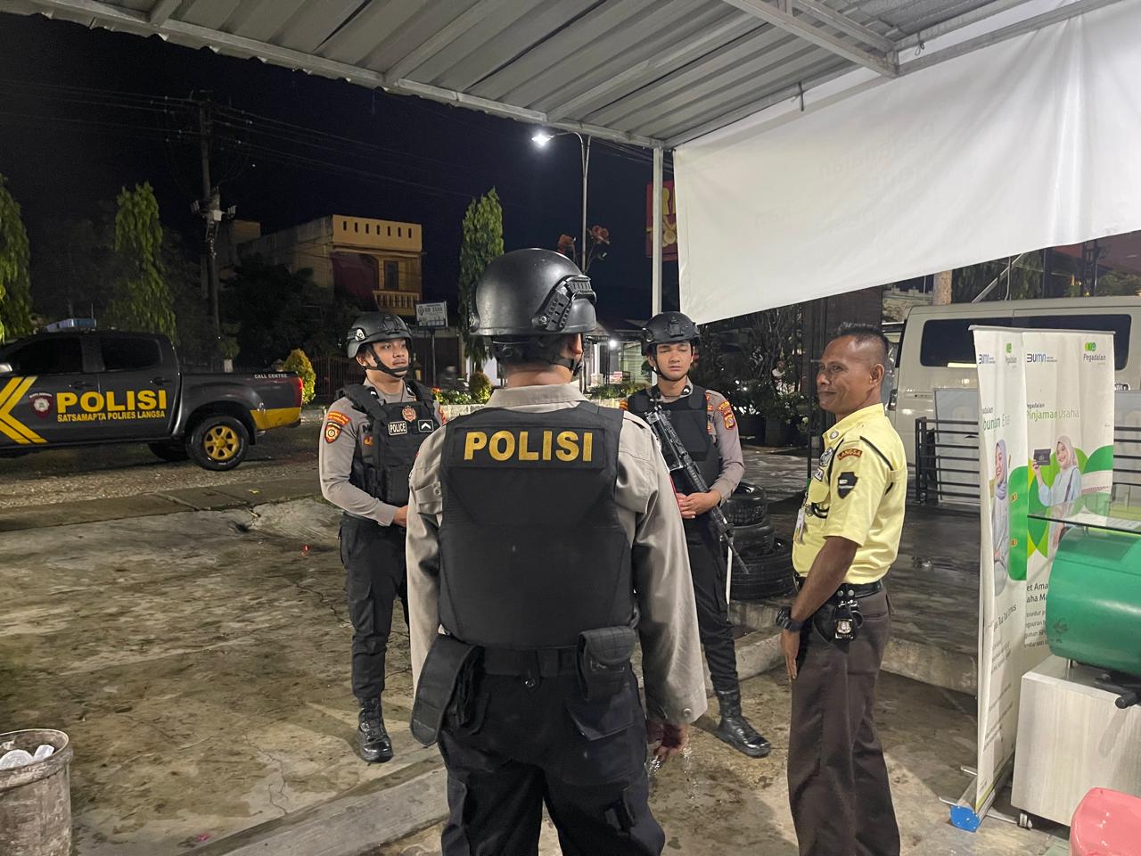 Patroli Perintis Presisi Sat Samapta Polres Langsa Perkuat Keamanan di Sejumlah Titik Rawan