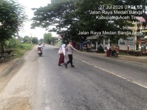 Polsek Rantau Selamat Laksanakan Strong Point Pagi untuk Wujudkan Kelancaran Arus Lalu Lintas
